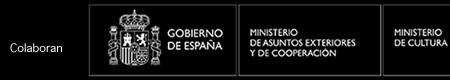 Logos de los colaboradores de la exposición 300% Spanish Design. Gobierno de España, Ministerio de Asuntos Exteriores y de Cooperación, Ministerio de Cultura.