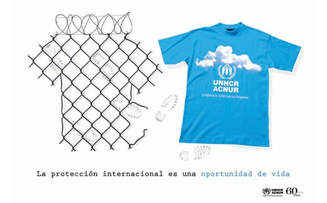 Afiches ACNUR. Diseño Humanitario