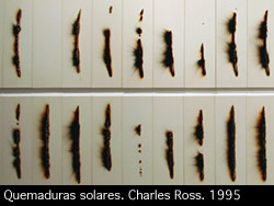 Quemaduras solares. Charles Ross, 1995