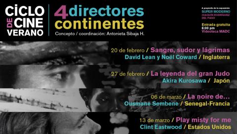 Ciclo de cine de verano: 4 directores / 4 continentes